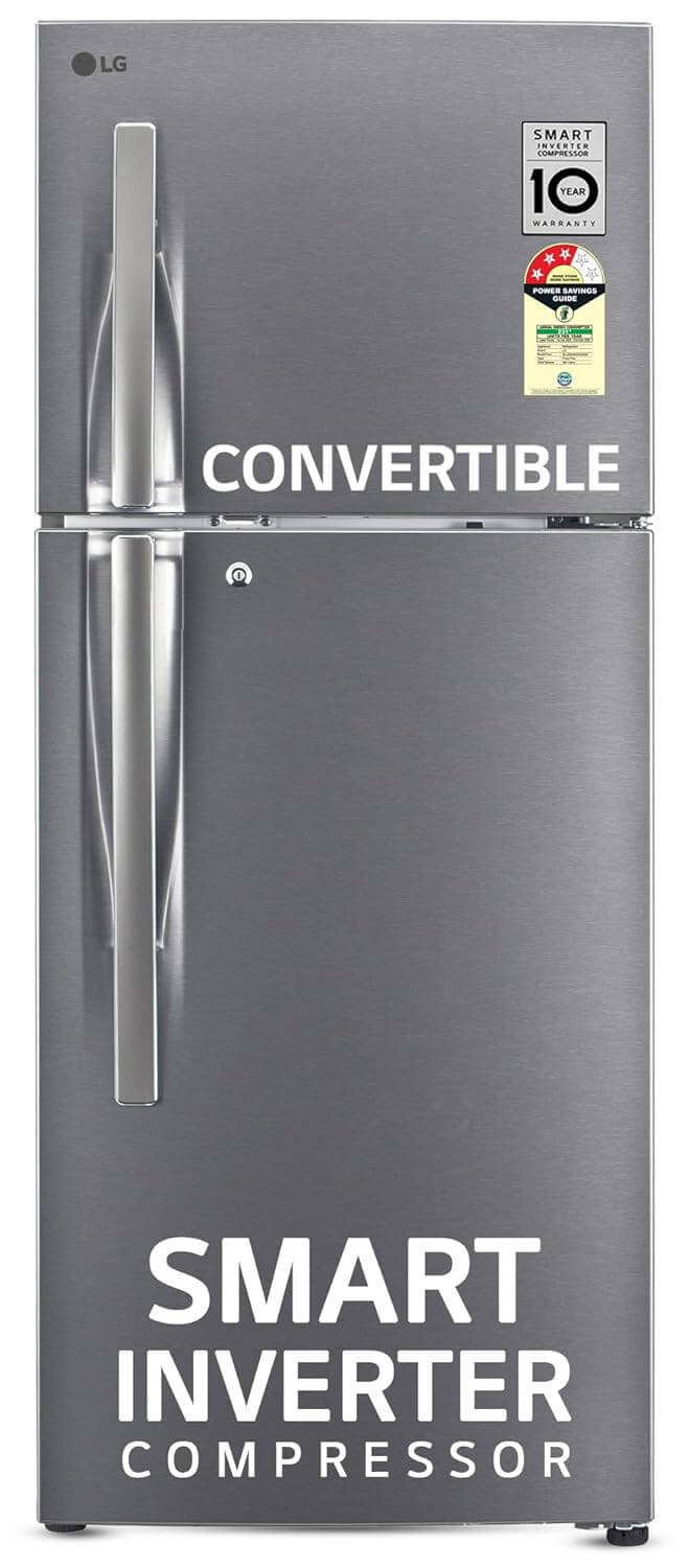 LG 240 L 3 Star Smart Inverter Convertible Double Door Refrigerator