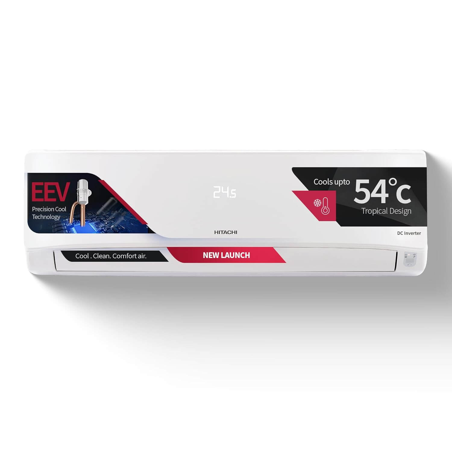 Hitachi 1.5 Ton 5 Star Inverter Split AC (RSRG518HEEA) – Best for Humid Climates
