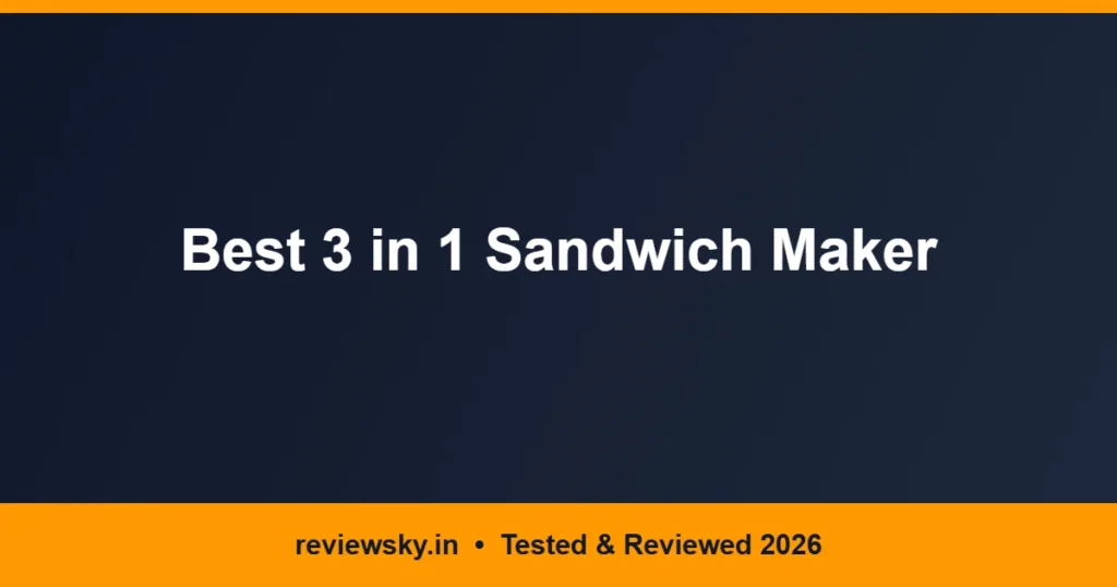 3 in 1 sandwich maker