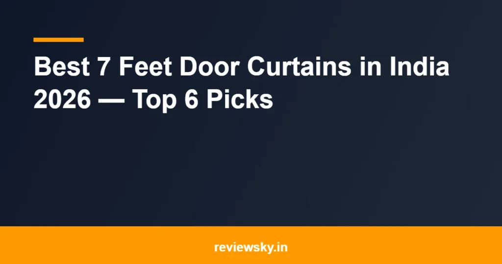 7 feet door curtains