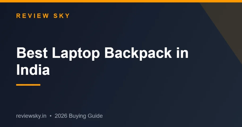 best laptop backpack in india