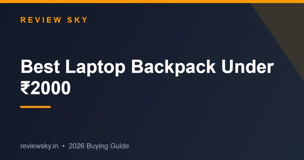 best laptop backpack under 2000