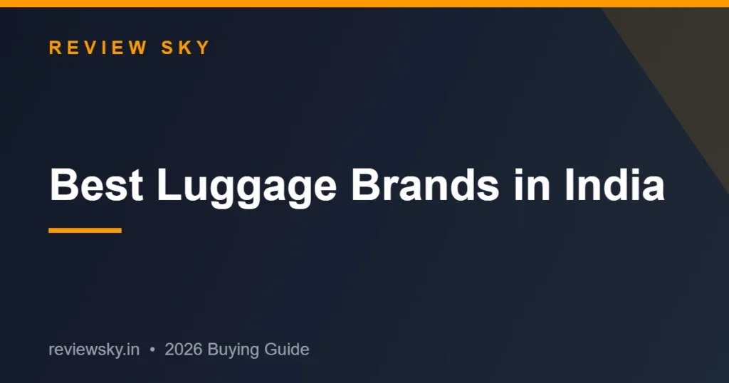 best luggage brands in india