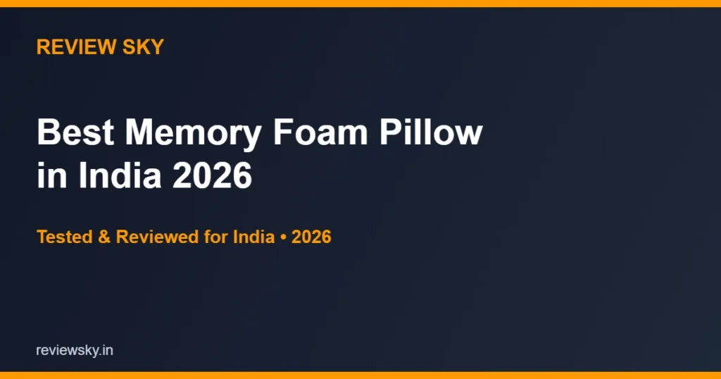 best memory foam pillow