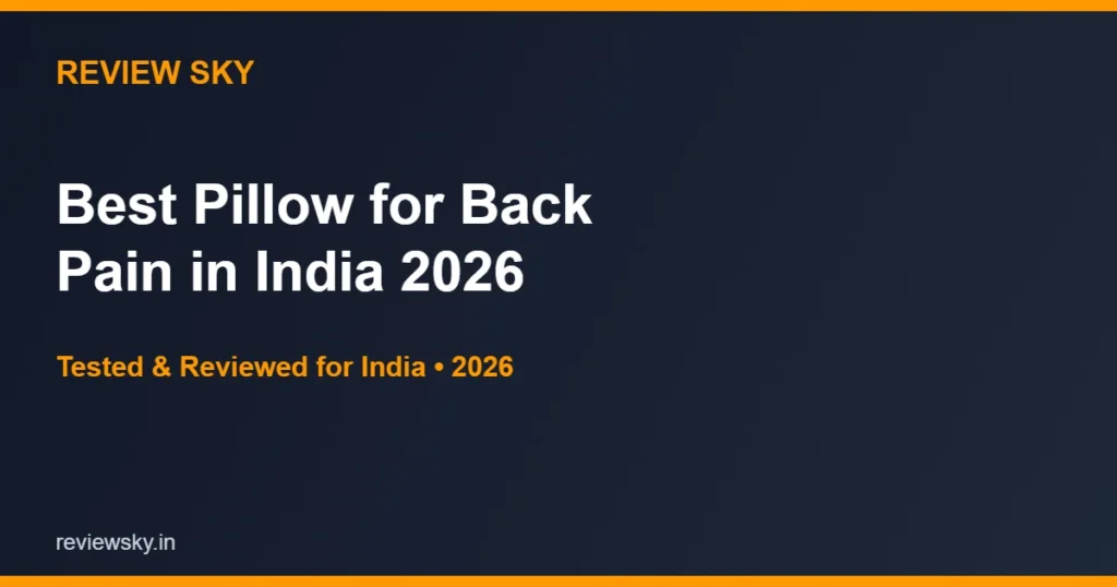 best pillow for back pain
