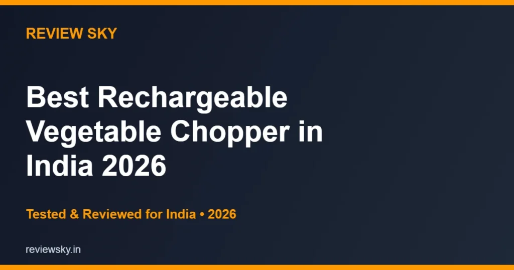 best rechargeable vegetable chopper