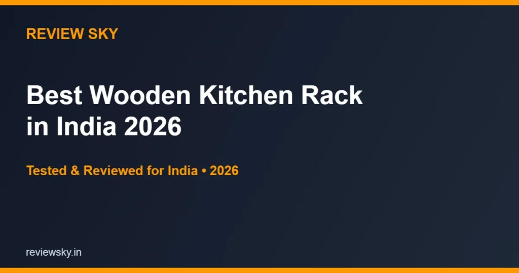 wooden kitchen rack