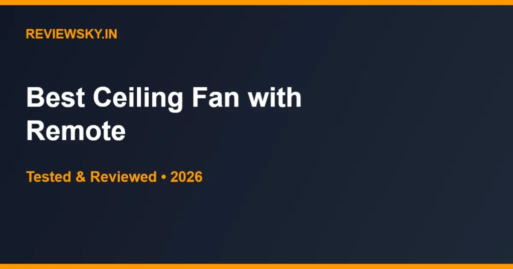 ceiling fan with remote