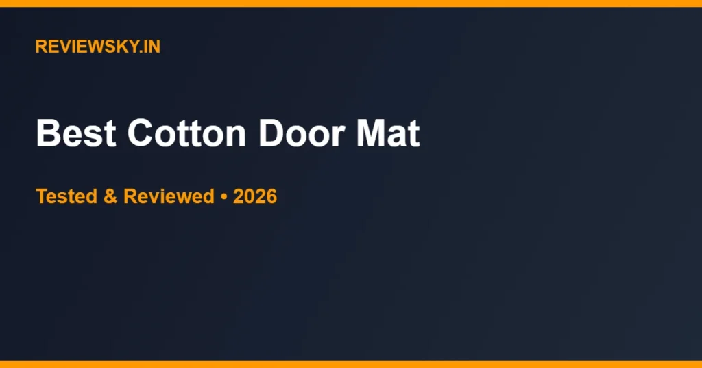 cotton door mat