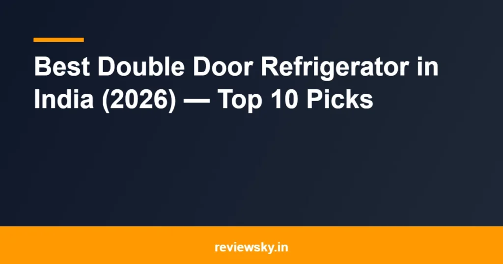 double door refrigerator