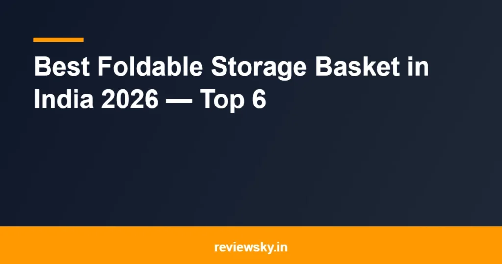 foldable storage basket