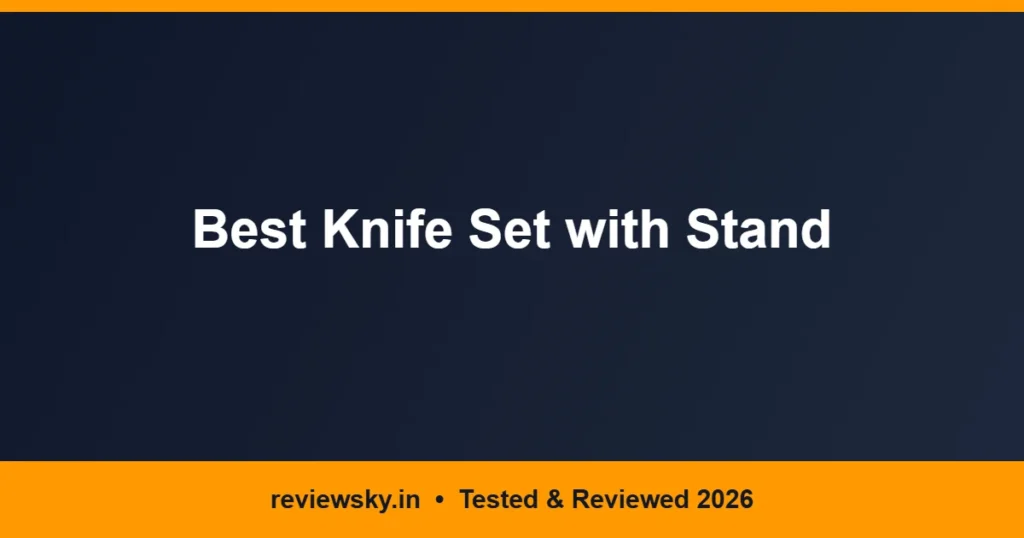 knife set with stand