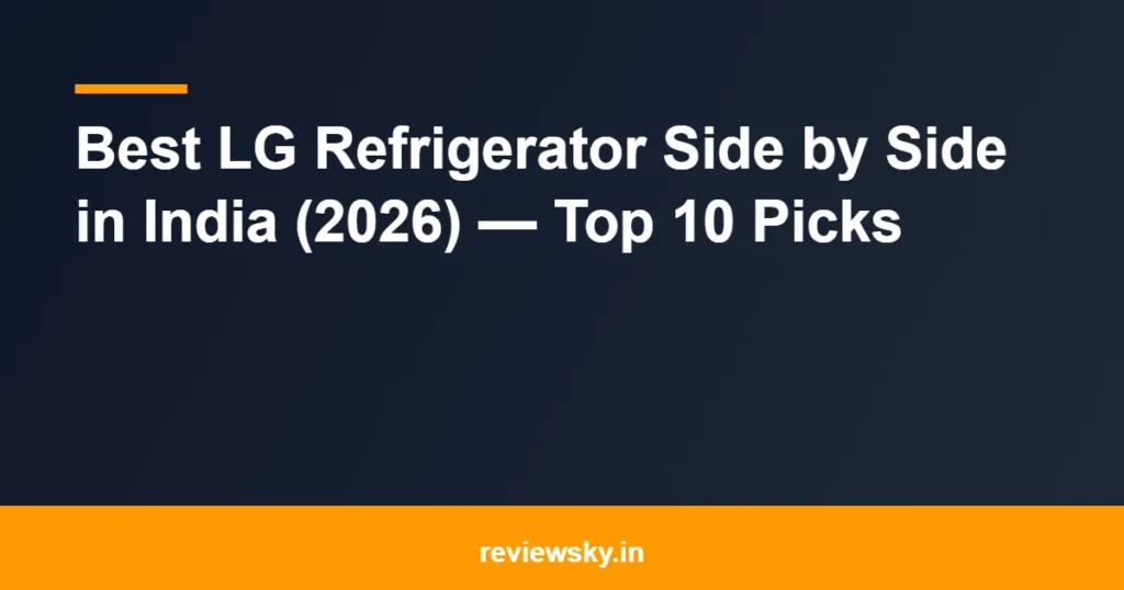 lg refrigerator side by side