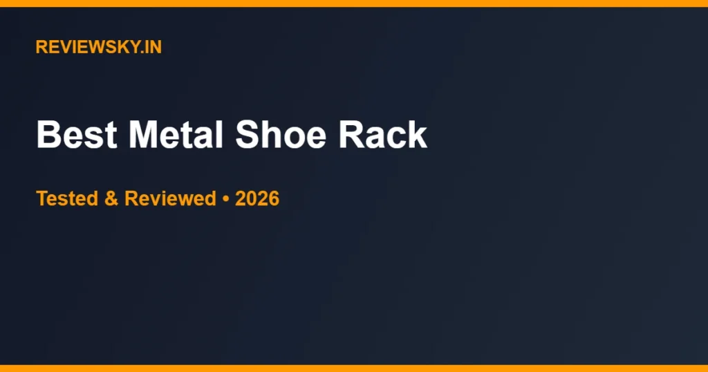 metal shoe rack