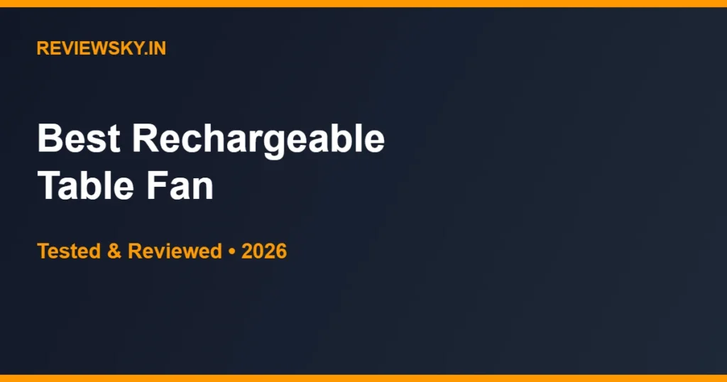 rechargeable table fan