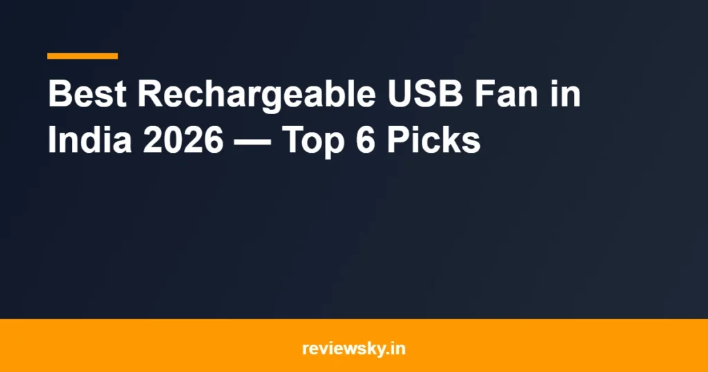 rechargeable usb fan