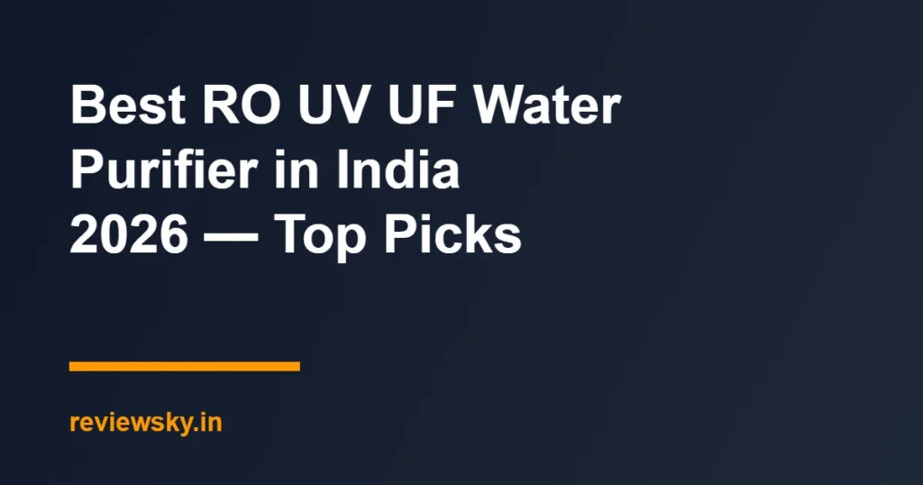 ro uv uf water purifier