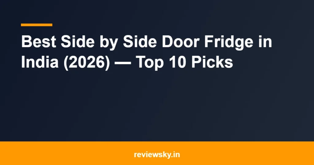 side by side door fridge