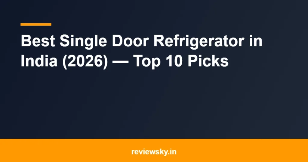 single door refrigerator