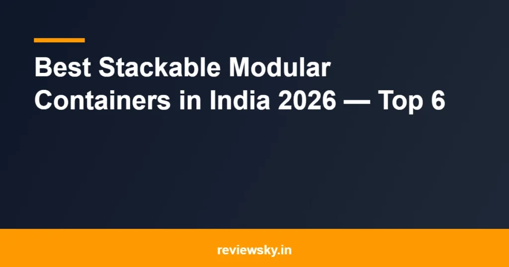 stackable modular containers