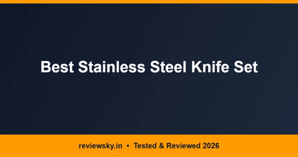 stainless steel knife set