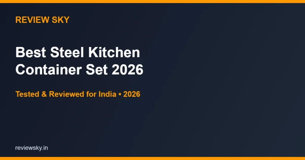 steel kitchen container set