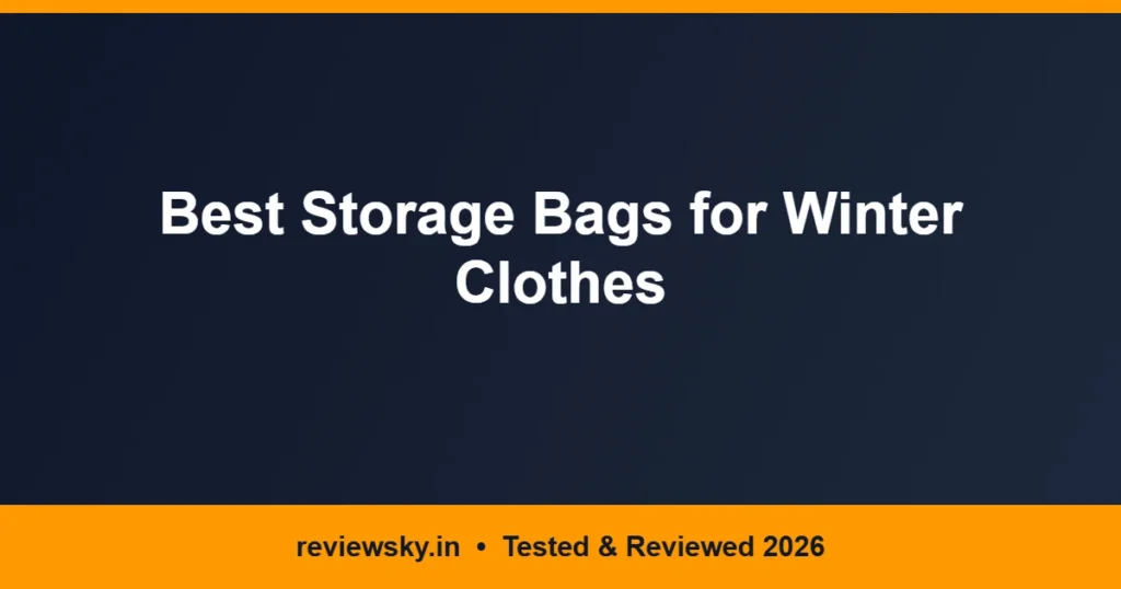 storage bags for winter clothes
