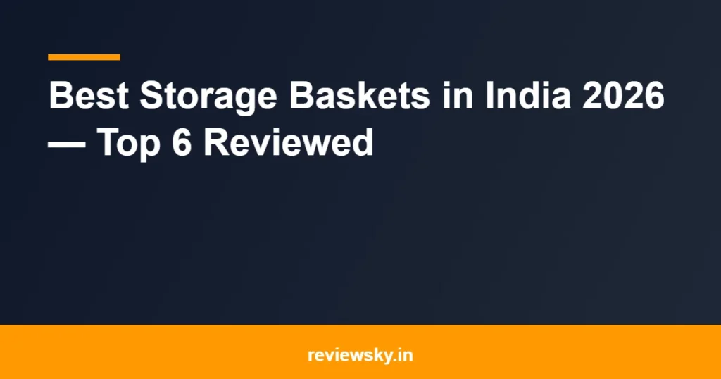 storage baskets