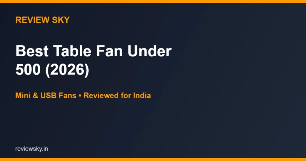 table fan under 500