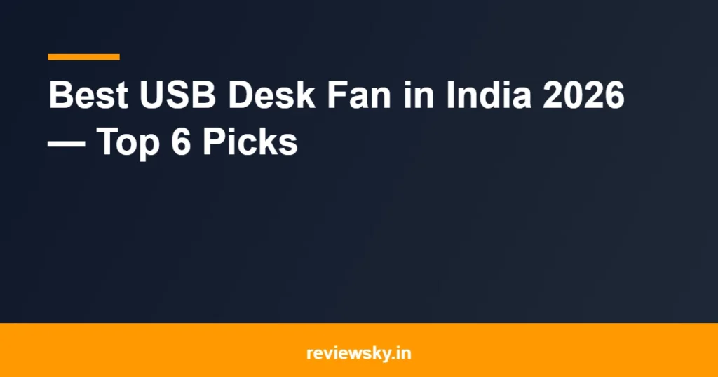 usb desk fan