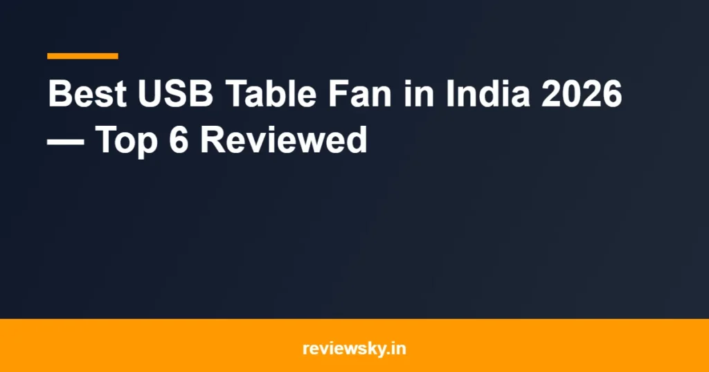 usb table fan
