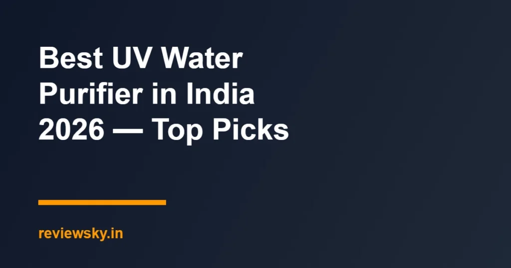 uv water purifier