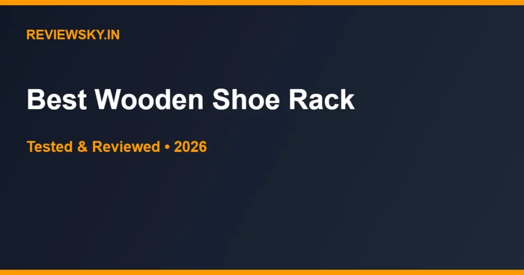 wooden shoe rack