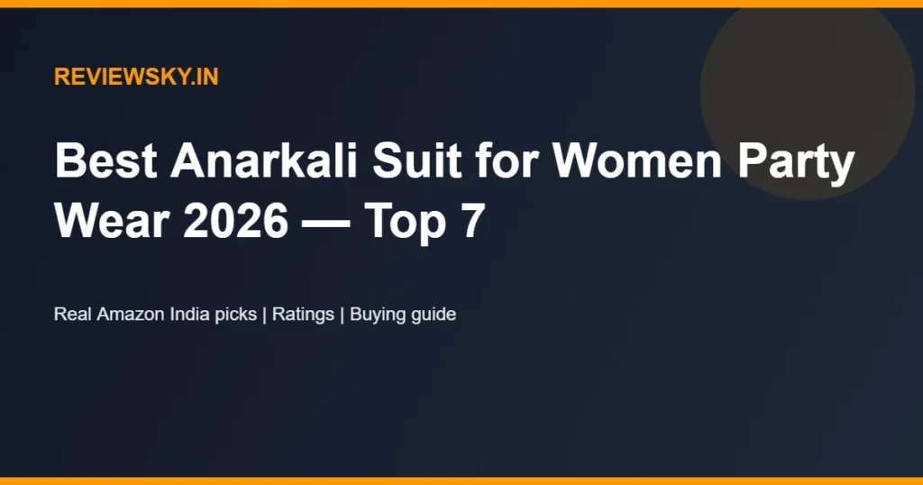 anarkali suit for women party wear