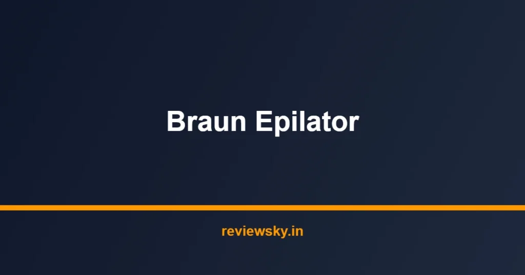 braun epilator