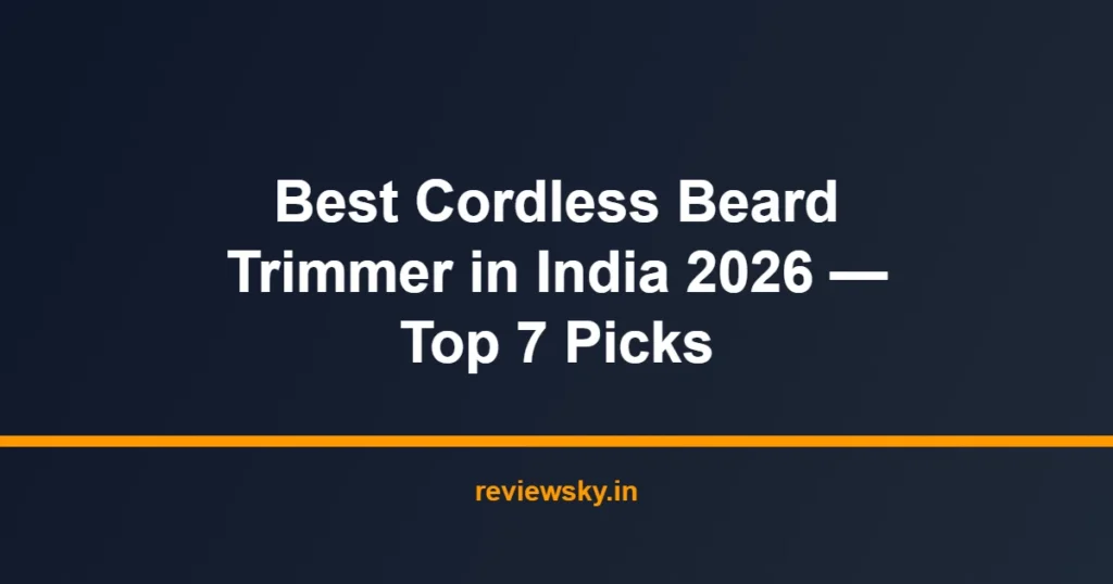 cordless beard trimmer