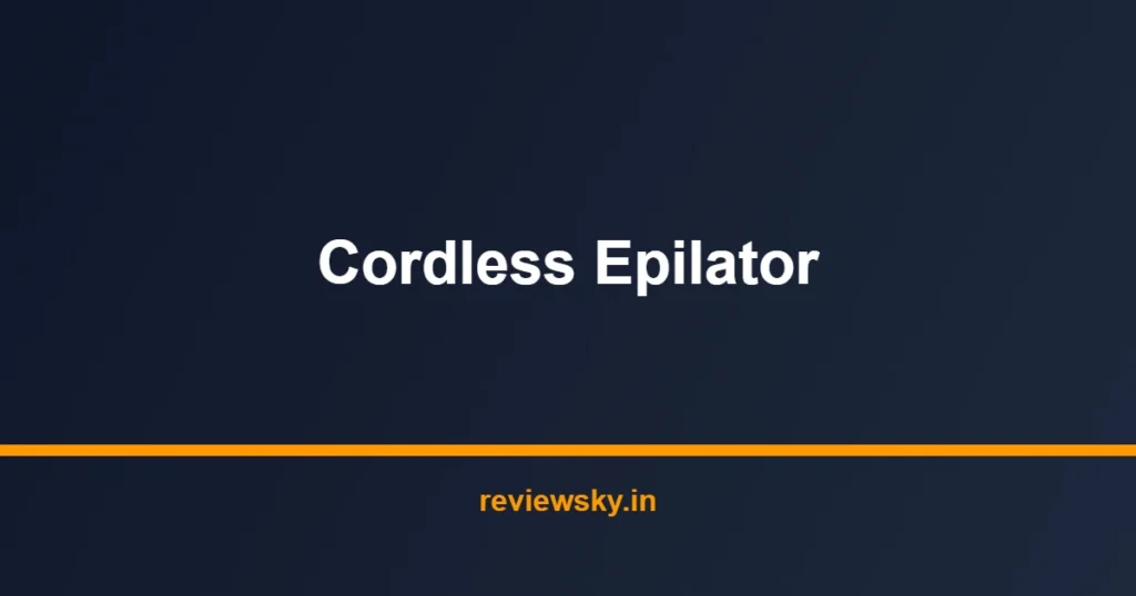 cordless epilator