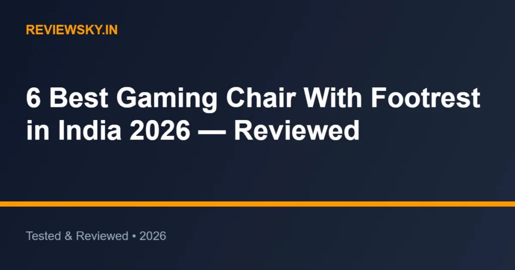 gaming chair with footrest
