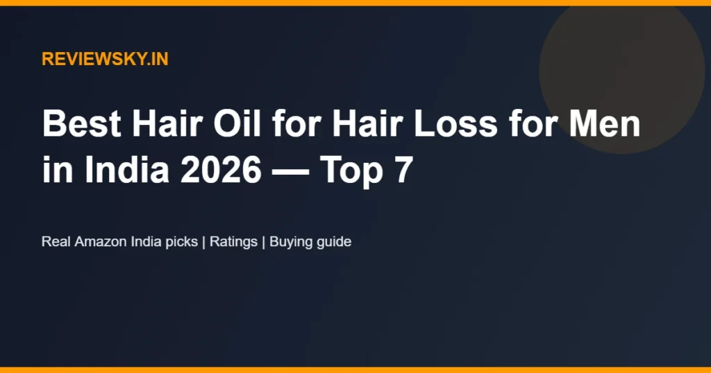 hair oil for hair loss for men