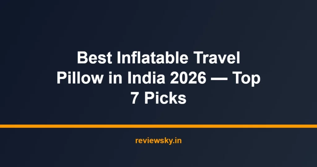 inflatable travel pillow