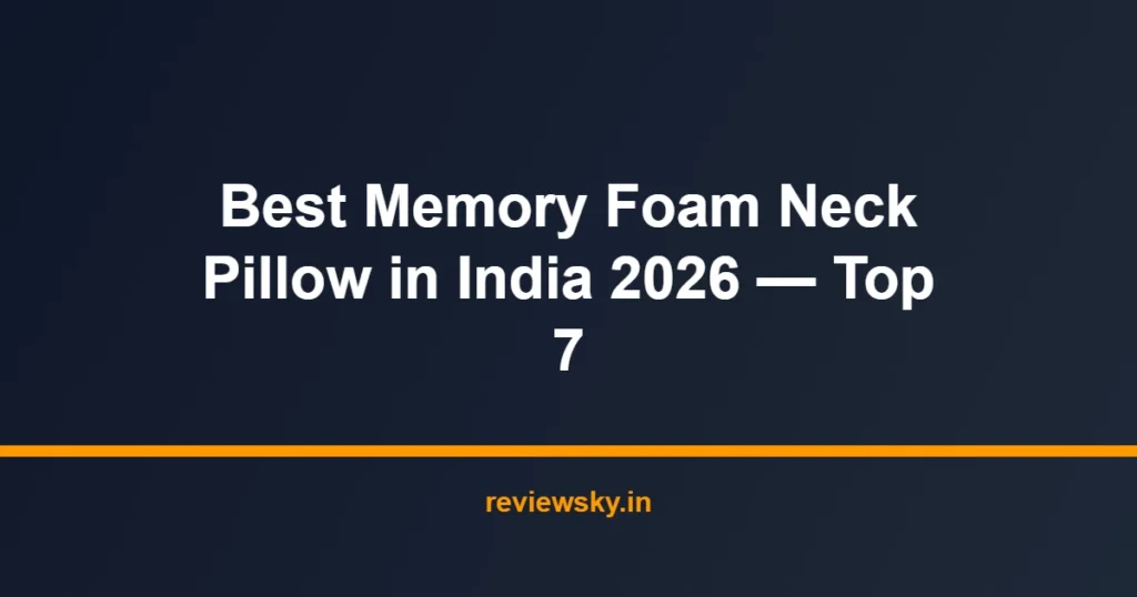 memory foam neck pillow