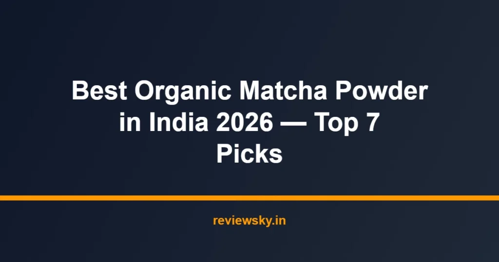 organic matcha powder