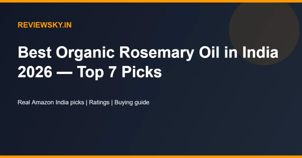 organic rosemary oil