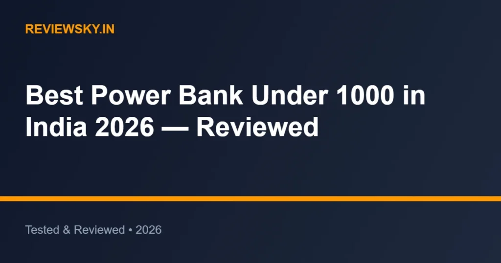 power bank under 1000