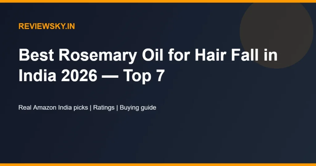 rosemary oil for hair fall