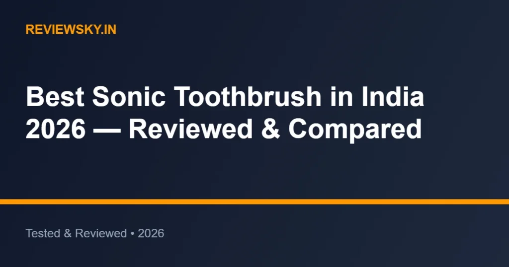 sonic toothbrush