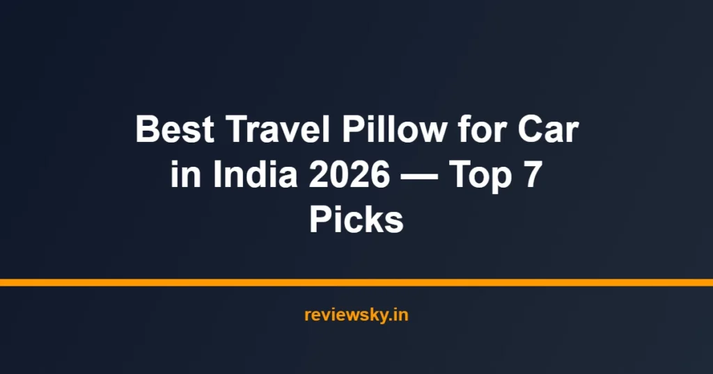 travel pillow for car