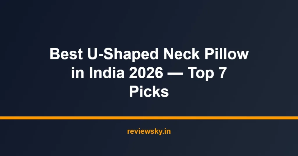 u-shaped neck pillow
