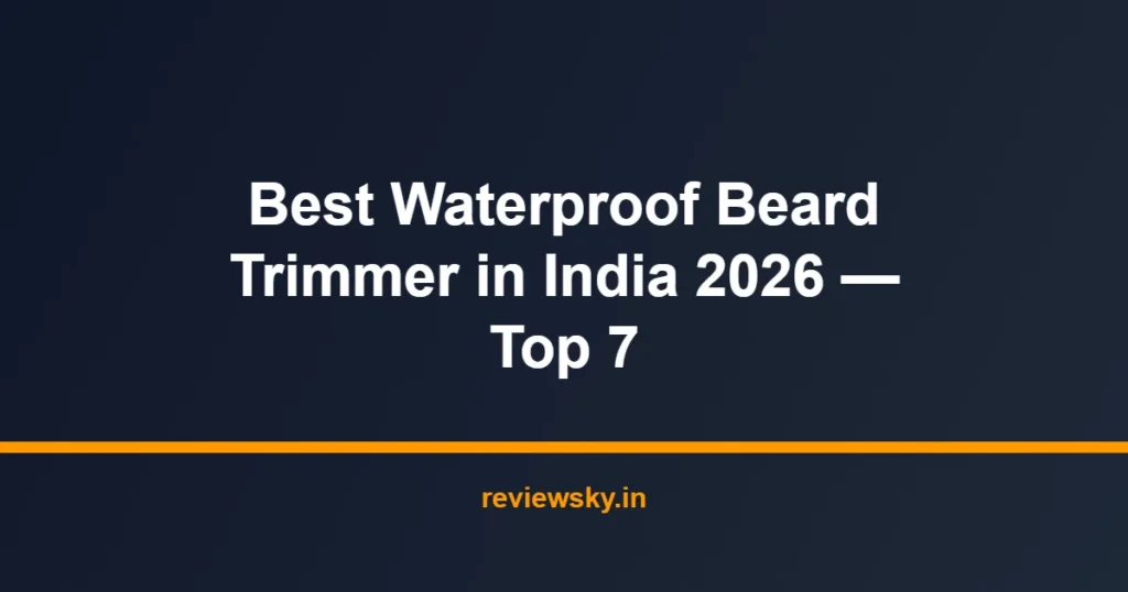 waterproof beard trimmer
