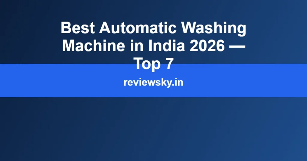 best automatic washing machine in india